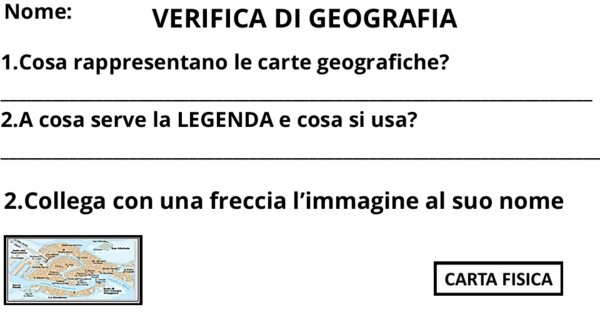 Verifica di geografia: cartografia