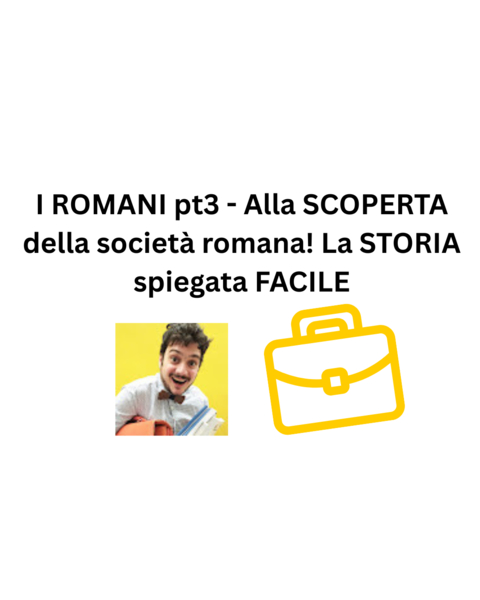 I ROMANI pt3 - Alla SCOPERTA della società romana! La STORIA spiegata FACILE
