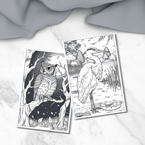 Disegni di uccelli da colorare