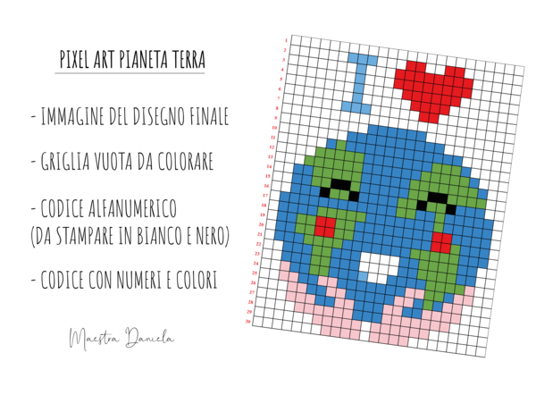 Pixel art ambiente - pianeta terra