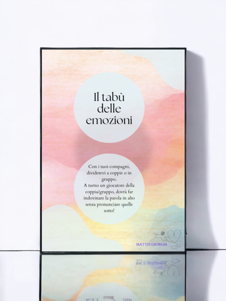 Il tabù delle emozioni