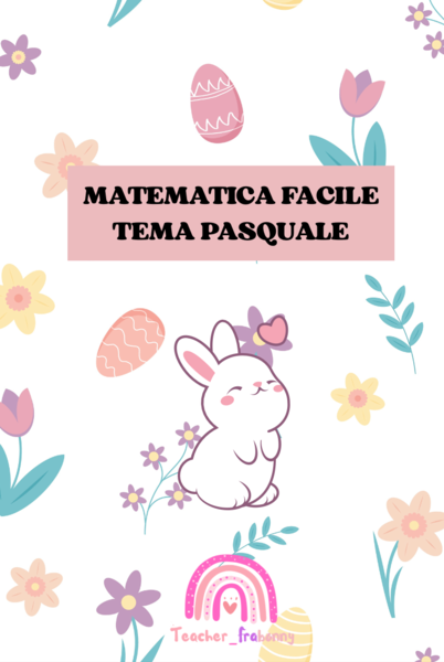 matematica facile entro il 10 pasqua tema