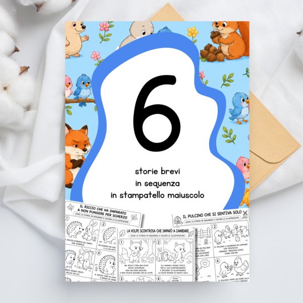 Storie brevi in sequenza in stampatello maiuscolo