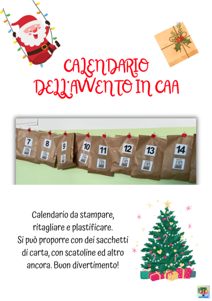 Calendario dell’avvento in CAA (da realizzare)