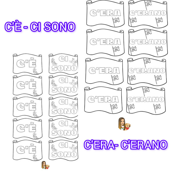 C'è- ci sono/ c'era- c'erano