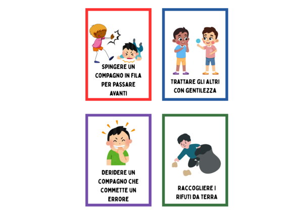 Carte tematiche sul rispetto + attività laboratoriali