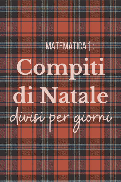 Compiti di Natale classe 1