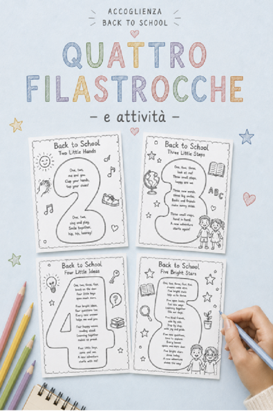 Filastrocche classe 2,3,4,5 Back to school / Accoglienza