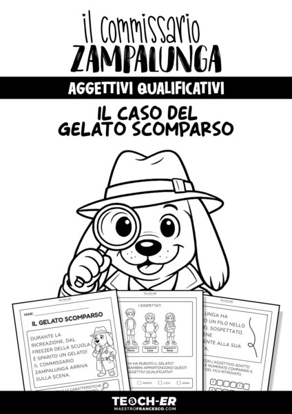 Il Commissario Zampalunga - Aggettivi Qualificativi