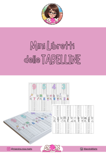 Mini Libretto delle tabelline