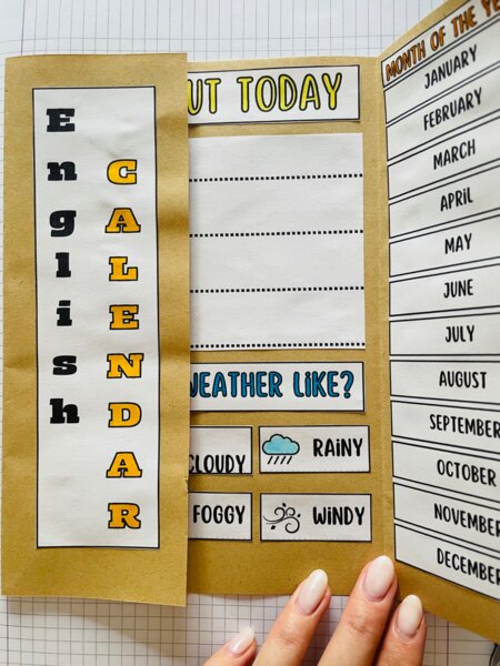 LAPBOOK - English Calendar
