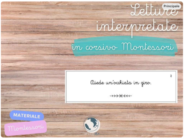 Letture Interpretate Montessori | Letture stampabili pdf