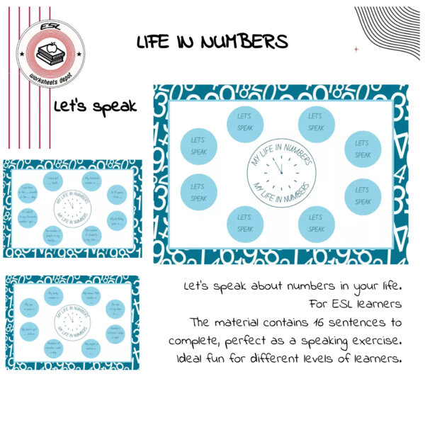 Life in numbers - let's speak about numbers in your life