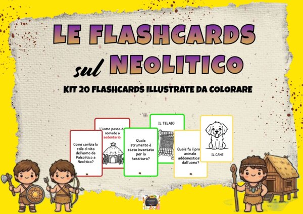 KIT 20 FLASHCARDS SUL NEOLITICO