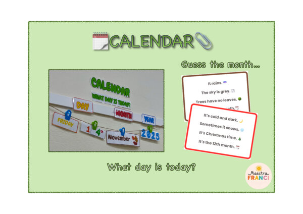 Calendar: What day is today?