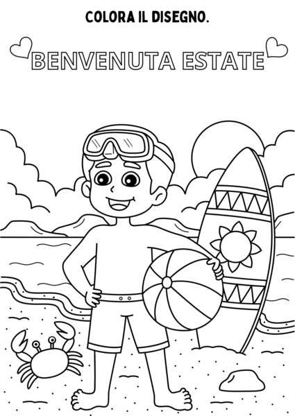 Il mio libro delle attività estate