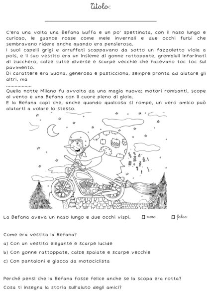 La Befana in Moto: Storia e Attività di Comprensione