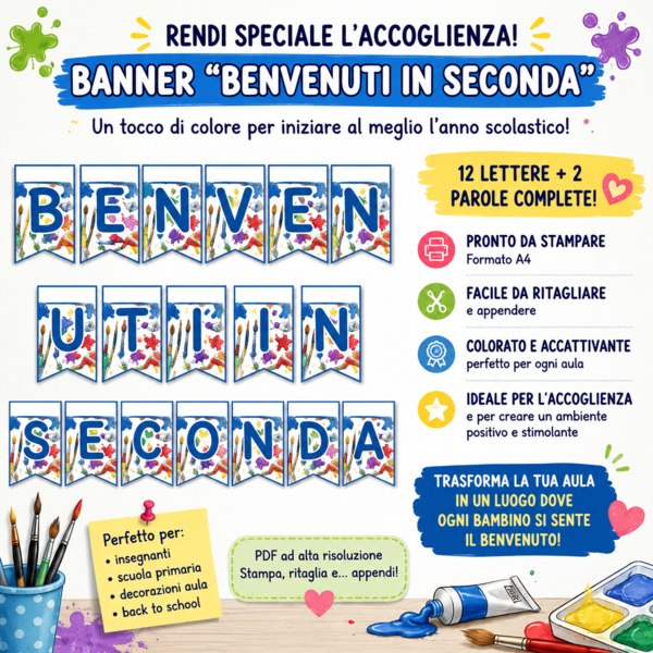 BANDIERINE: BENVENUTI IN SECONDA!
