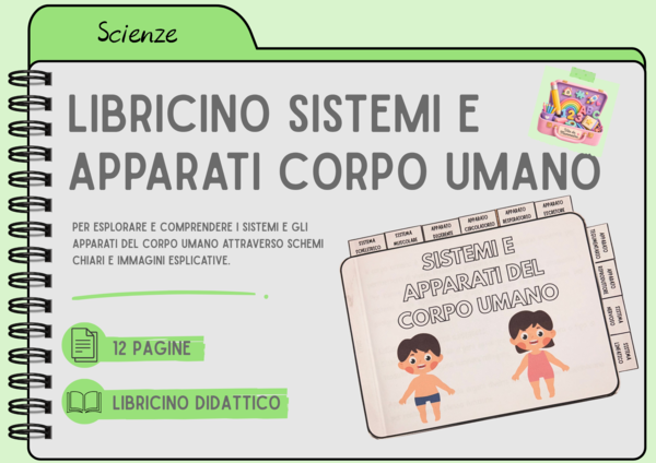 LIBRICINO SISTEMI E APPARATI CORPO UMANO di Vita da Mammestra
