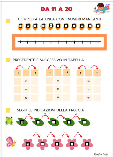 Precedente e successivo fino al 20
