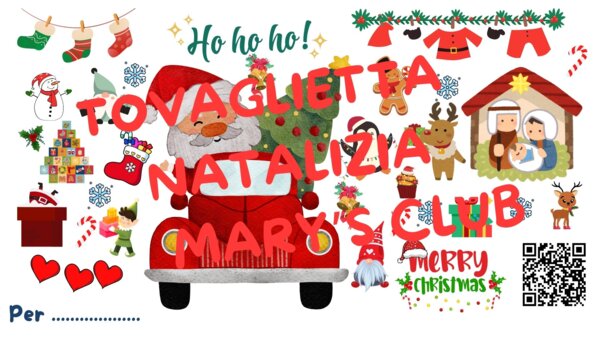 Tovaglietta di Natale con Qrcode