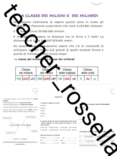 La classe dei milioni e dei miliardi
