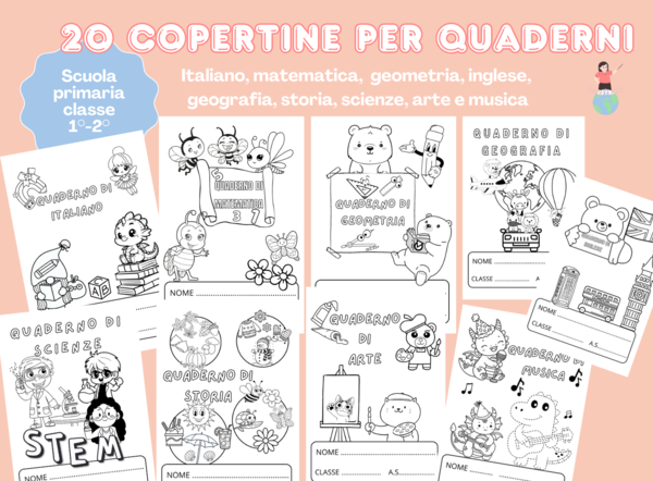 Copertine quaderni classe prima e seconda