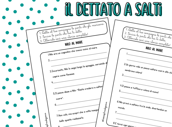il DETTATO a SALTI