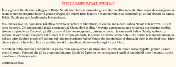 Sveglia Babbo Natale, sveglia!