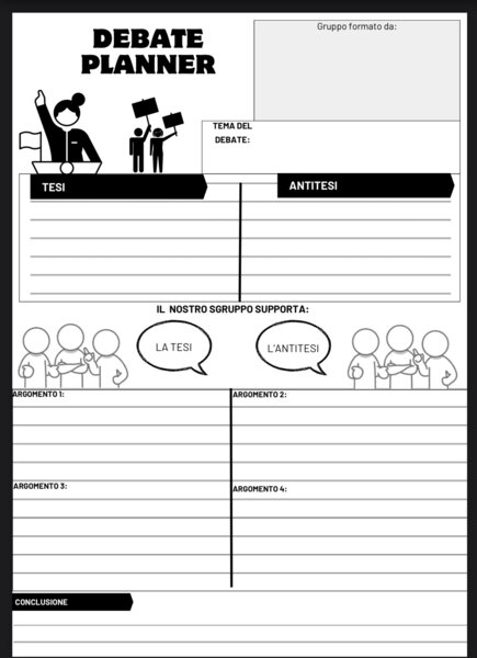 DEBATE PLANNER