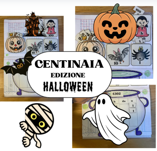 🎃 Numeri con le Centinaia – Scheda di Halloween per la Scuola Primaria 👻