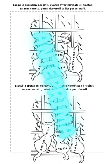 Sottrazioni con grandi numeri in colonna con disegni da colorare in base al risultato