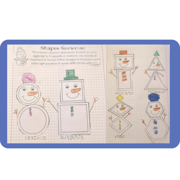 Shapes snowman