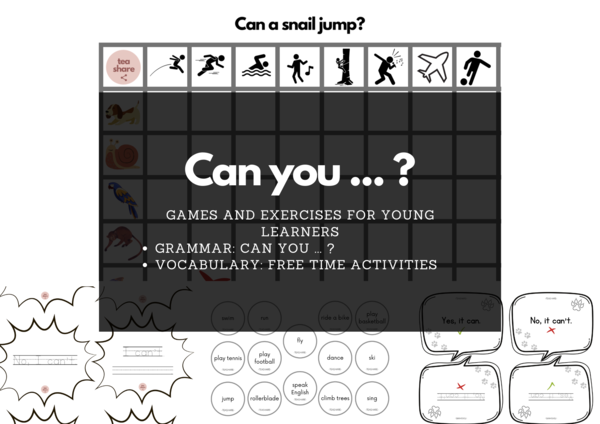 CAN YOU ... ? set for young learners FREE TIME ACTIVITIES
