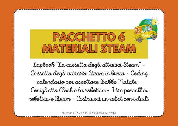 PACCHETTO 6 RISORSE A TEMA STEAM