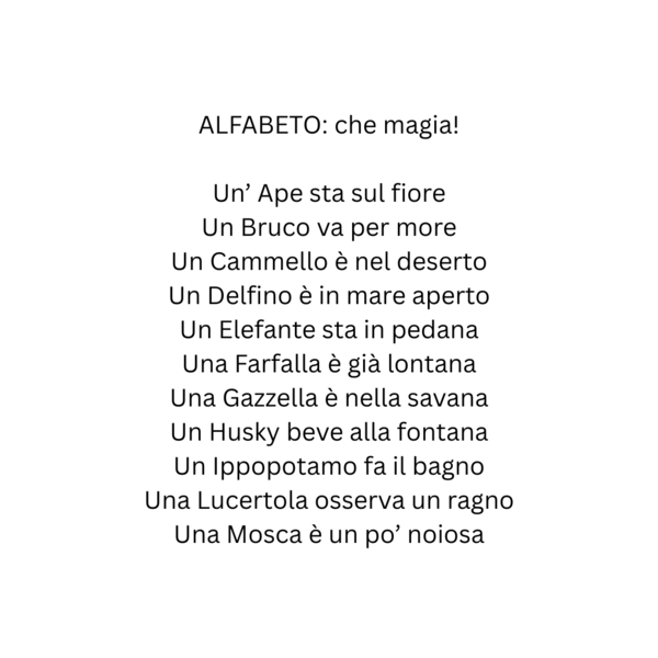 ALFABETO e l'importanza dell'acca