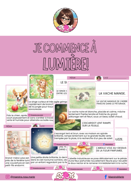 Je commence à lumière!