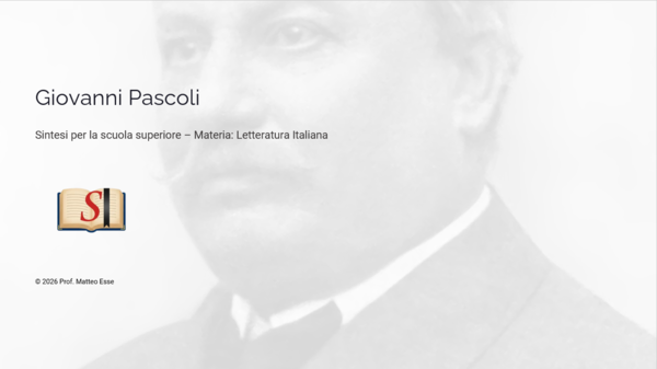 Giovanni Pascoli: Il Poeta del Fanciullino e del Nido – Modulo Didattico Completo (24 Slide + Verifica)