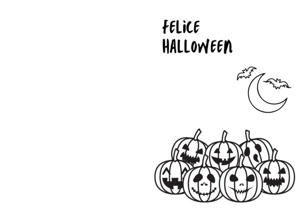 Biglietti da piegare. Halloween
