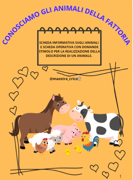 CONOSCIAMO GLI ANIMALI DELLA FATTORIA