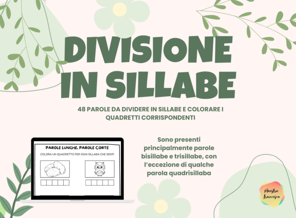 DIVISIONE IN SILLABE