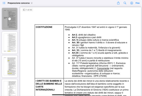 Concorso scuola primaria - PROVA ORALE - Preparazione materiale allegato A