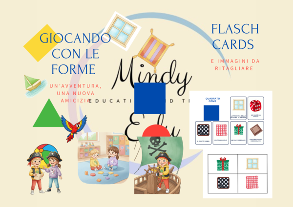 Racconto - Flash cards - Attività con FORME GEOMETRICHE DI BASE