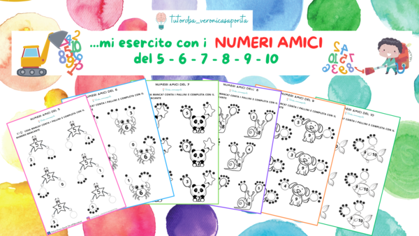 ...mi esercito con i NUMERI AMICI del 5 - 6 - 7 - 8 - 9 - 10