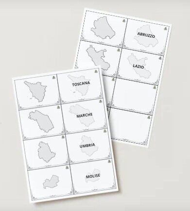 Italia centrale - Carte regioni