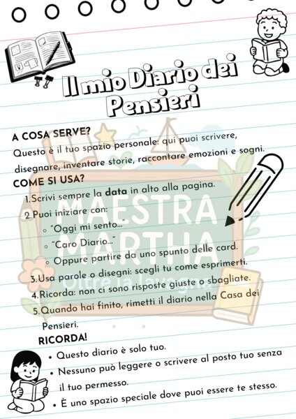 🌟 Regolamenti di classe – Coppa, Barattolo e Diario dei Pensieri