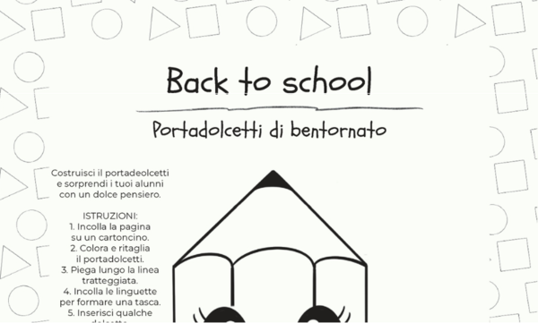 Attività "Back to school", da "Giornate Speciali"