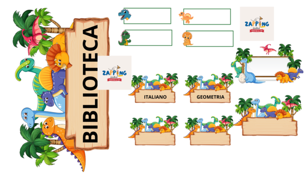 Allestimento aula tema dinosauri