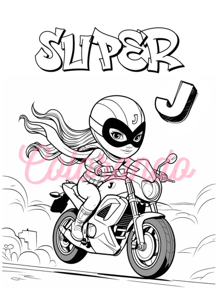 Super J: Sfreccia verso l'Avventura disegno da colorare