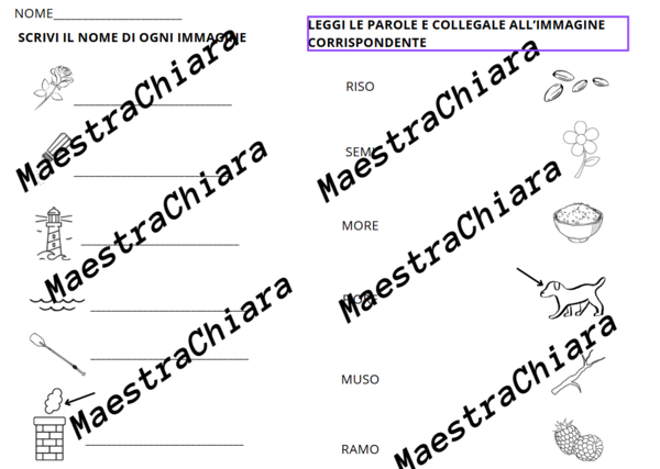 Dettato muto e lettura e comprensione
